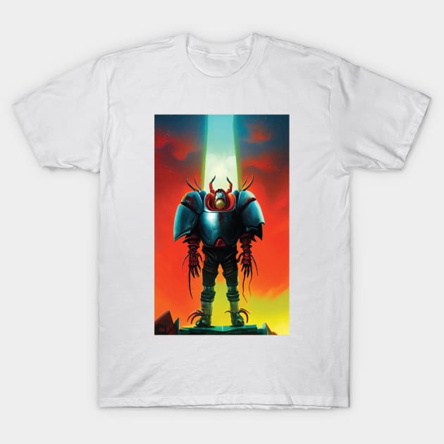 Human Crawfish Space Suit T-Shirt by joejdiaz